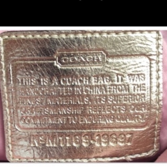 Coach Poppy Daisy pink multicolor madras signature C logo crossbody - Picture 5 of 14